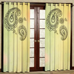 پرده مدل بته جقه  هازان پانچی کد 4321 سایز 140x200 سانتی متر