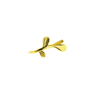 پیرسینگ بینی زنانه طرح برگ کد 03