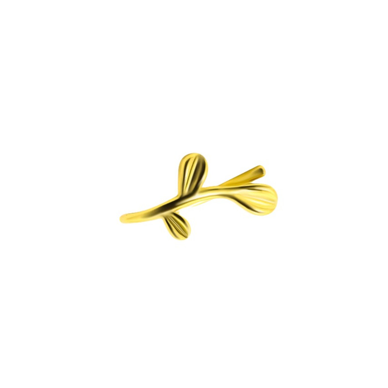 پیرسینگ بینی زنانه طرح برگ کد 03
