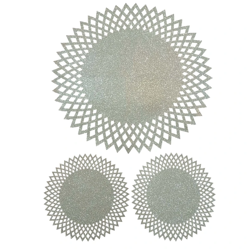 ست رومیزی سه تکه مدل گرد خورشیدی کد 6030