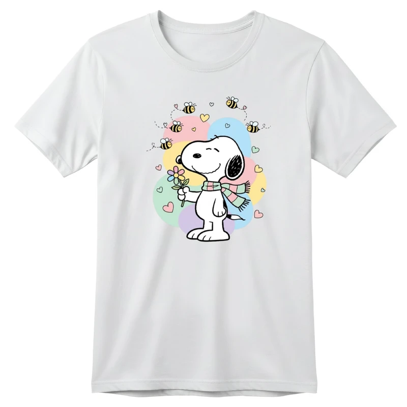 تی‌شرت آستین کوتاه بچگانه مدل اسنوپی کد 01  