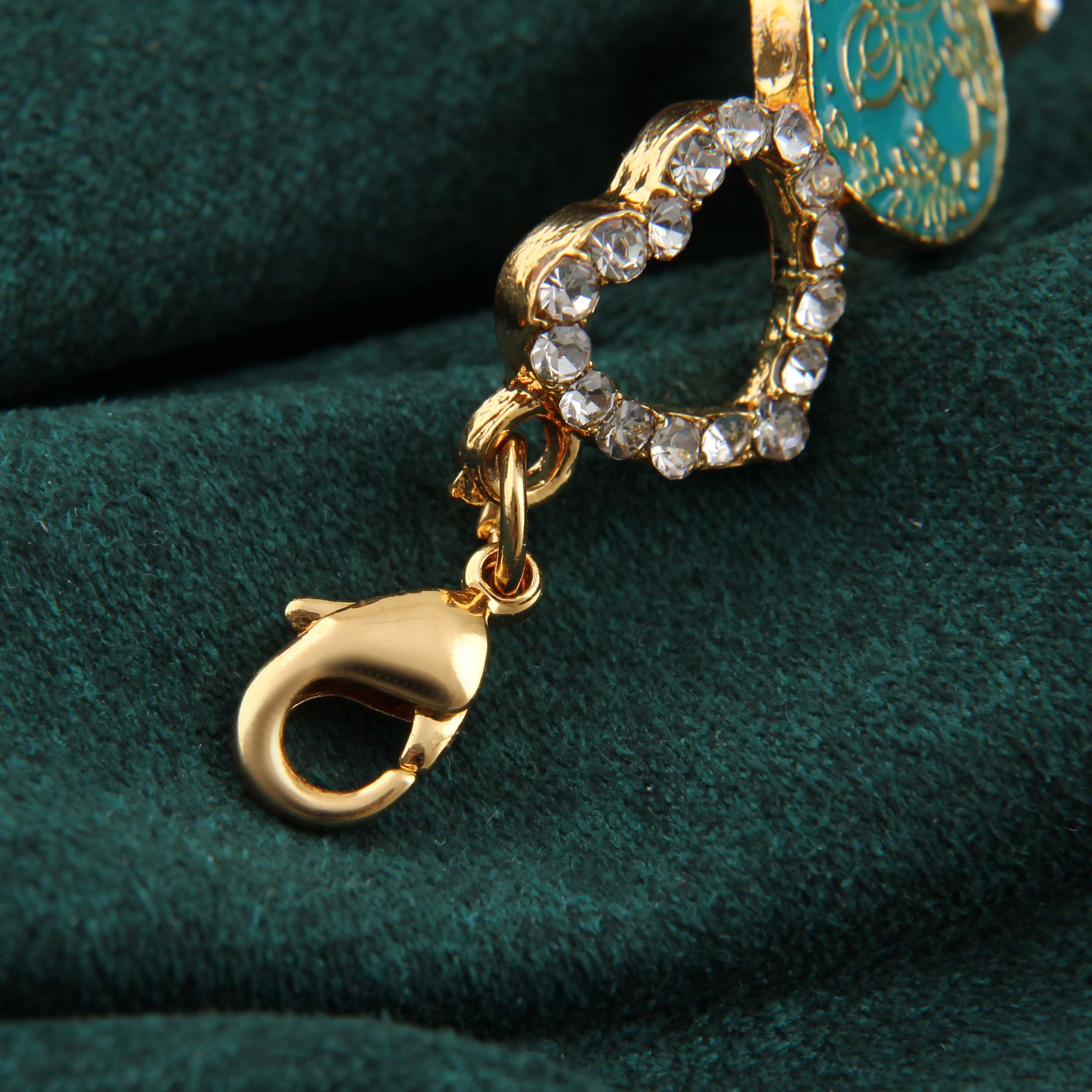 دستبند دخترانه مدل زنگوله دار طرح پروانه فانتزی کد DP_697