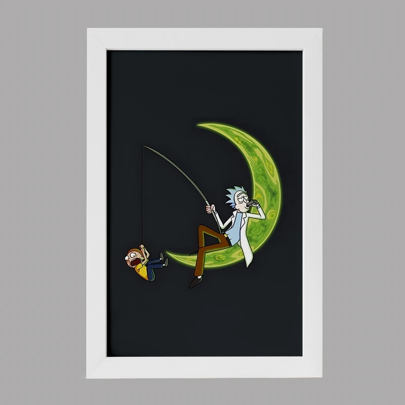 تابلو خندالو مدل ریک و مورتی (Rick and Morty) کد F5945