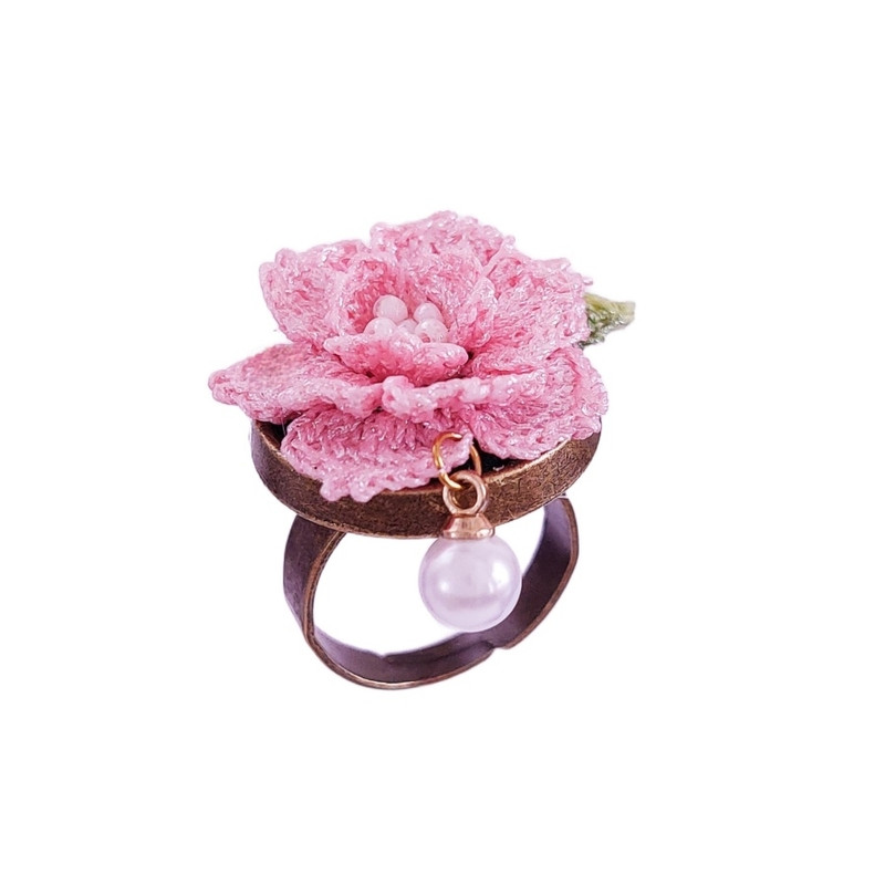 انگشتر دست‌ساز زنانه مدل Peony