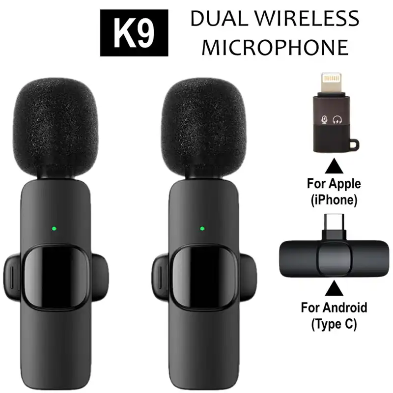 میکروفن یقه ای ای ال وی مدل K9 بسته 2 عددی