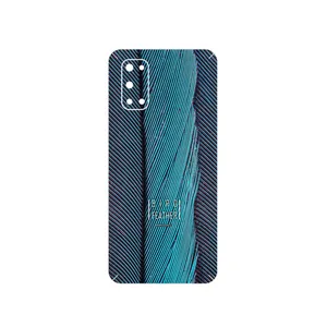 MAHOOT Turquoise feathers Cover Sticker for Realme 7 5G
