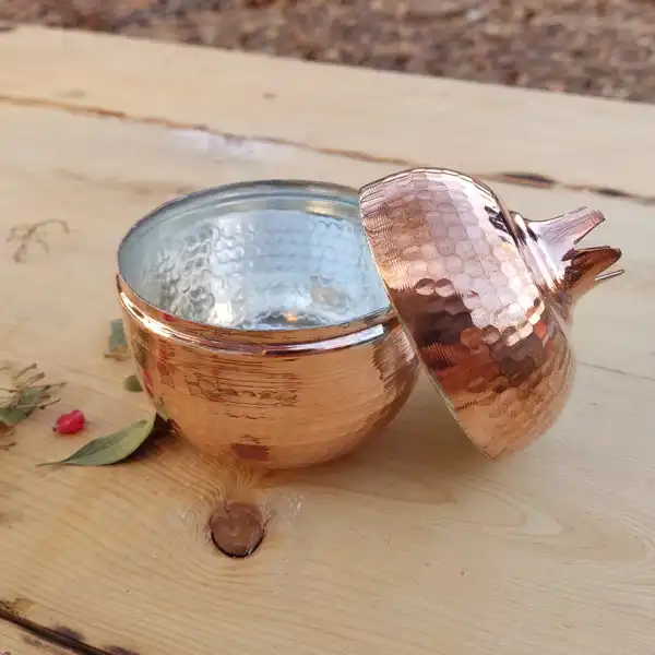 قندان مسی طرح انار کد ZH05-1