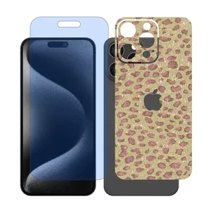 Glass Together model anti blue Screen Protector Suitable for Apple iPhone 15 Pro Max Mobile Phone with Back cover sticker