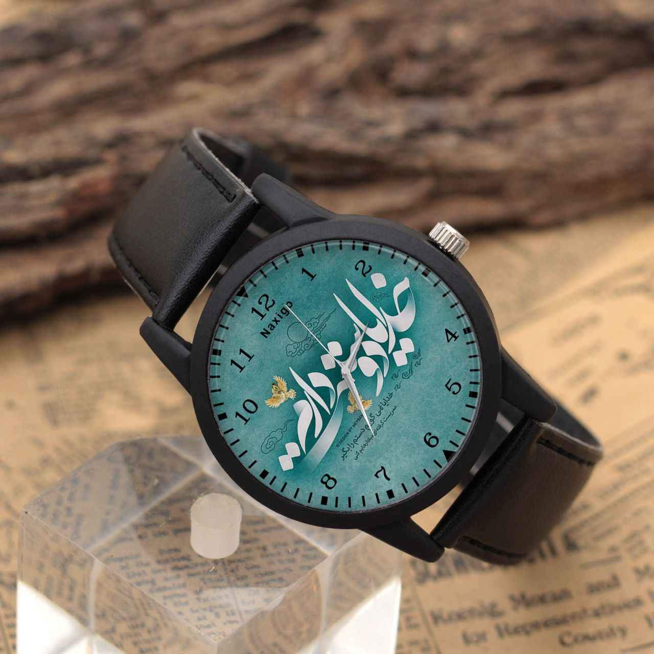 ساعت مچی عقربه ای ناکسیگو طرح خدایا دوست دارم کد LF4181 -  - 4