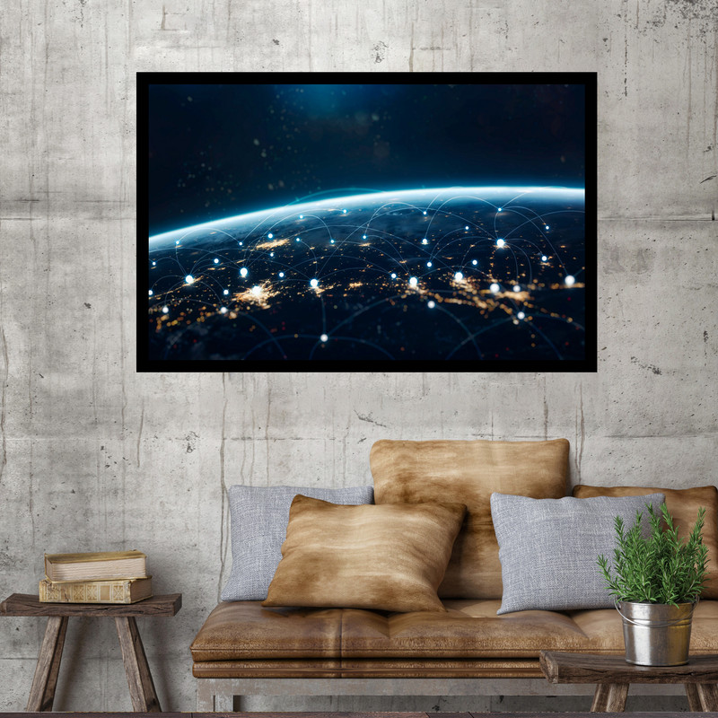 تابلو نوری بکلیت طرح تصویر زمینه فضا مدل B-MO1730