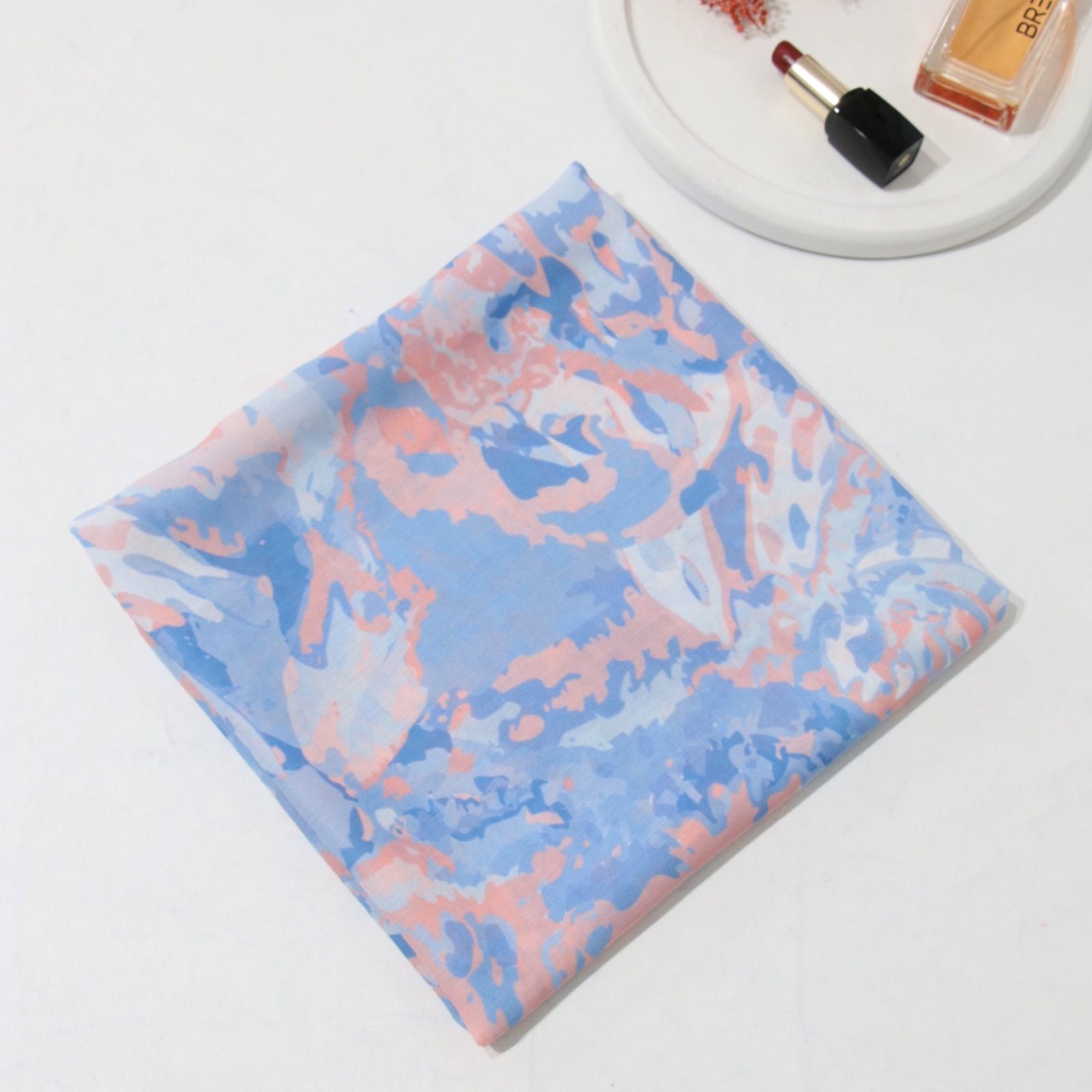 شال زنانه مدل تابستانه آبرنگی ساده کد a-3082 -  - 17