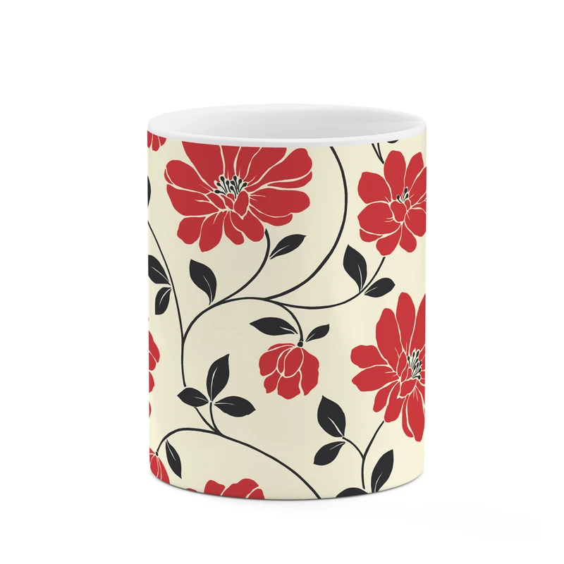 ماگ کاکتی طرح گل کد mgp10281