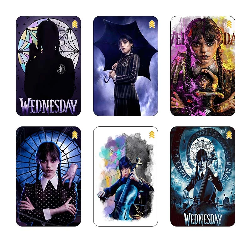 استيکر کارت کارنيکا طرح ونزدی Wednesday کد 87786 مجموعه 6 عددی