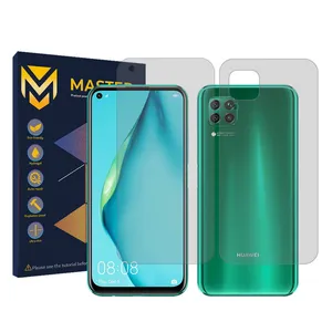 Master Resistant model transparent screen protector suitable for the Huawei nova 7i mobile phone along with the back of the phone protector