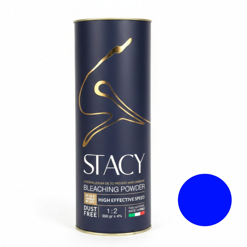 پودر دکلره استیسی مدل SV وزن 350 گرم رنگ آبی