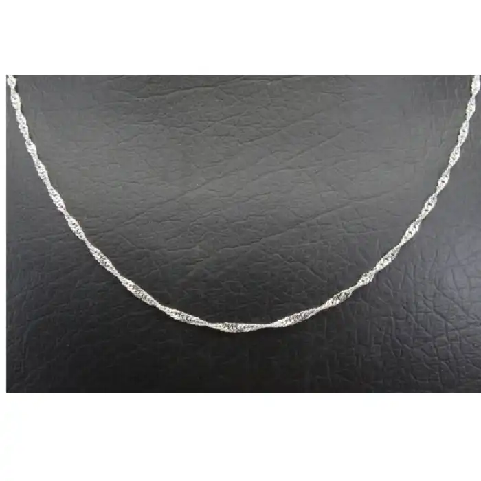 زنجیر نقره زنانه مدل دیسکو کد P980