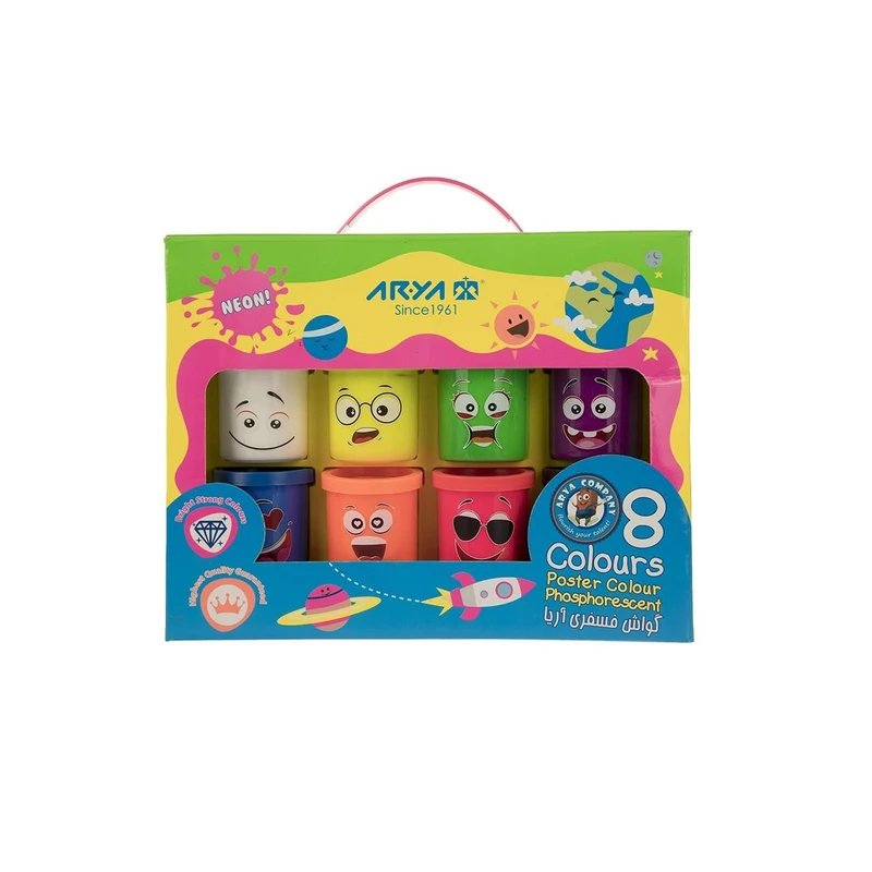 گواش 8 رنگ آریا کد 021