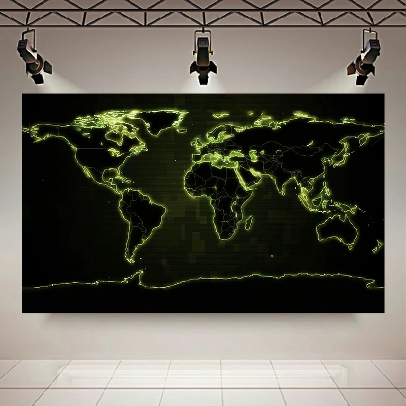 پوستر دیواری طرح نقشه جهان کد AR1140