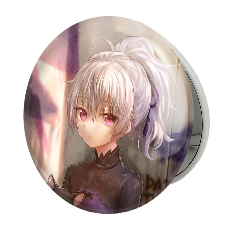 آینه جیبی خندالو طرح یین انیمه تاریک تر از سیاهی Darker Than Black مدل تاشو کد 22557 