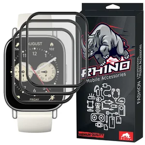 محافظ صفحه نمایش راینو مدل PMMA مناسب برای ساعت هوشمند شیائومی Redmi Watch 5 Lite بسته 3 عددی