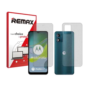 Remax HyMTT model matte screen protector suitable for Motorola Moto E13 mobile phone along with the back protector