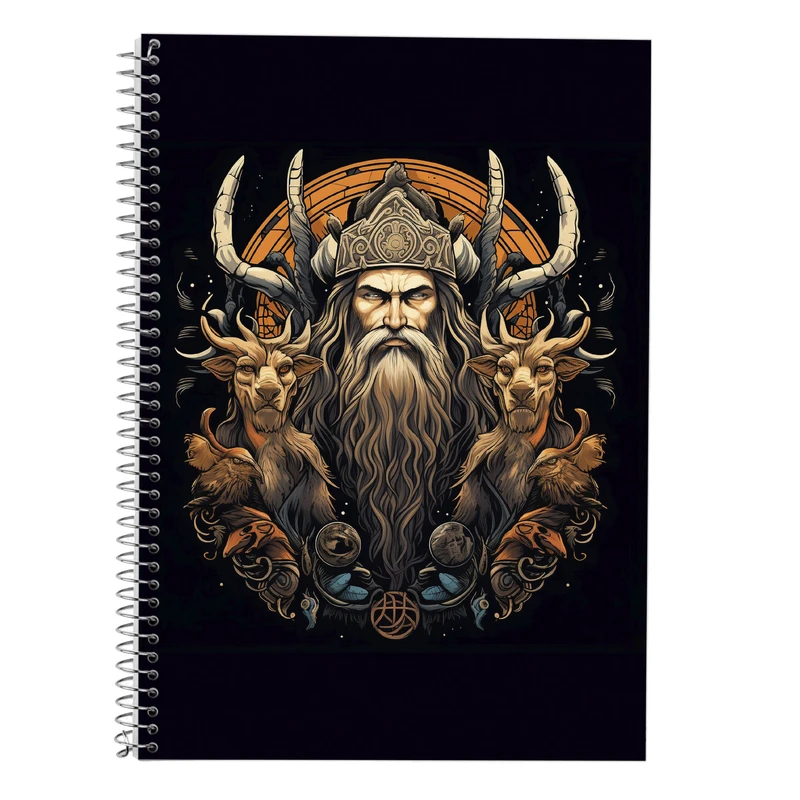 دفتر زبان 50 برگ مدوپد مدل دوخط طرح Vindland Saga کد DF3293