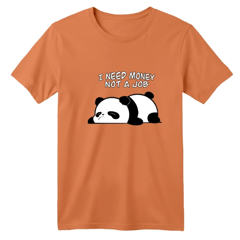 تی‌شرت آستین کوتاه لانگ بچگانه مدل پاندا خواب