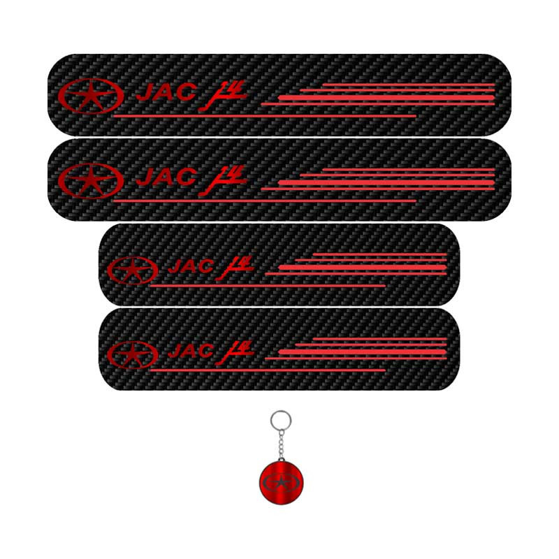 برچسب پارکابی خودرو لندمون کد LC026 MR مناسب برای جک J4 مجموعه 4 عددی به همراه جاکلیدی