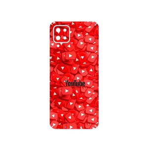 MAHOOT Youtube Cover Sticker for Samsung Galaxy A12 Nacho