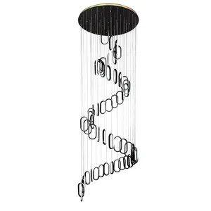 لوستر 55 شعله چشمه نور کد L6422/55BK