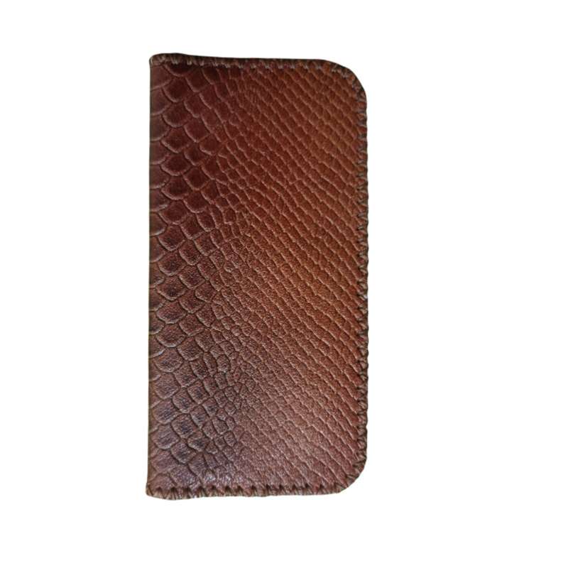 کیف پول چرمی طرح پوست ماری