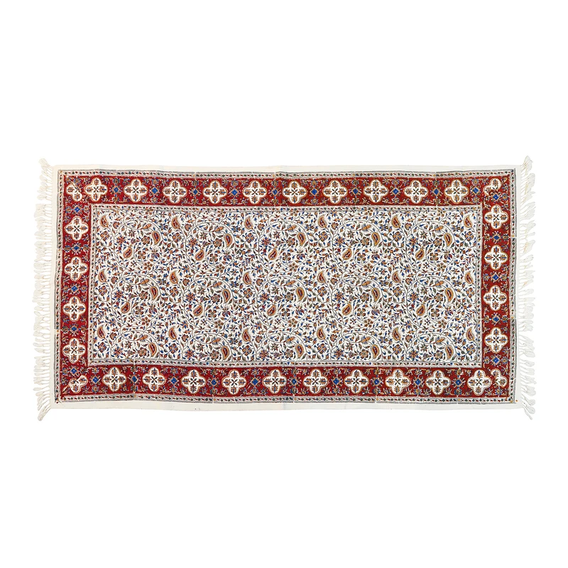 رومیزی قلمکار زابلیان مدل مستطیل 12060 طرح ستاره