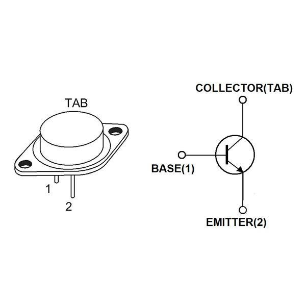 ترانزیستور اس تی مدل 2N3055 بسته 2 عددی