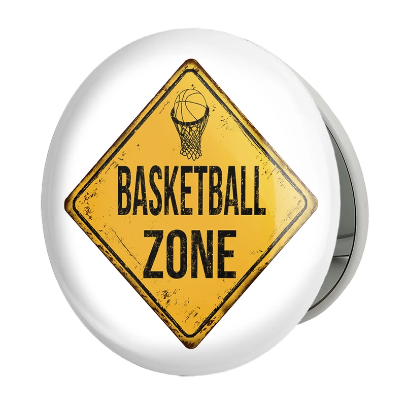 آینه جیبی خندالو طرح بسکتبال Basketball مدل تاشو کد 26465 