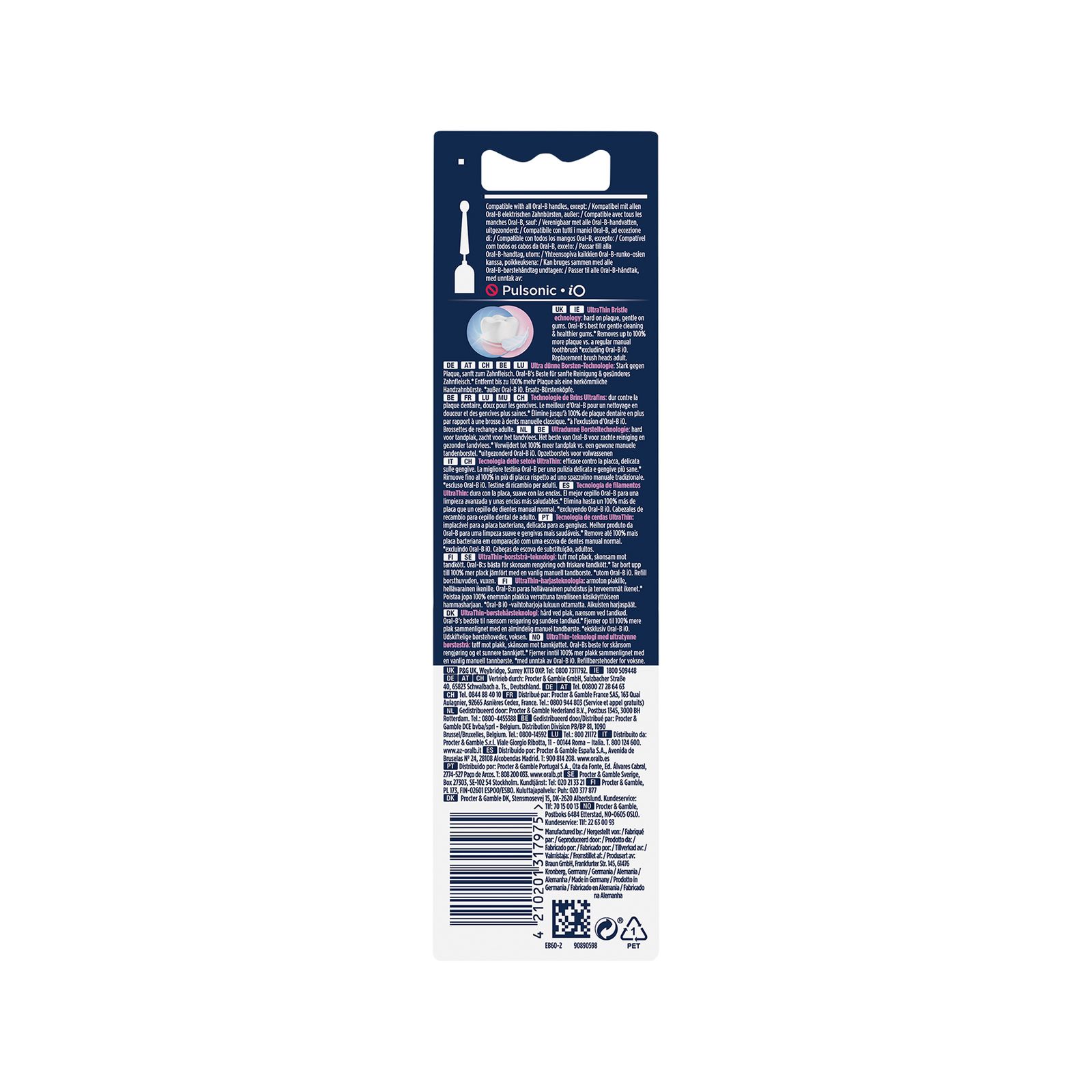 سری یدک مسواک برقی اورال-بی مدل Sensitive Clean -  - 7