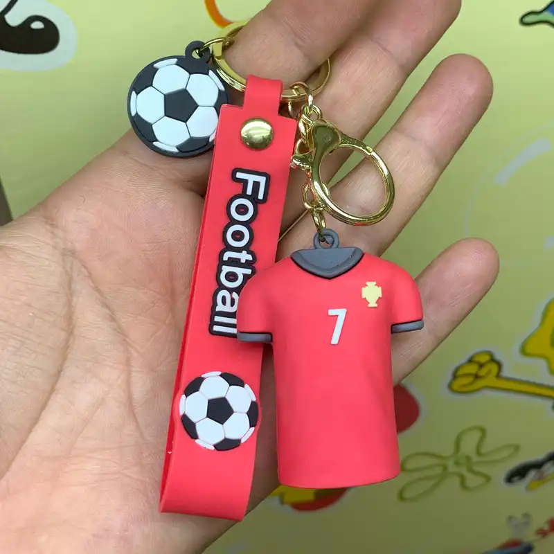 جاکلیدی مدل سیلیکونی طرح رونالدو با لباس تیم ملی پرتغال