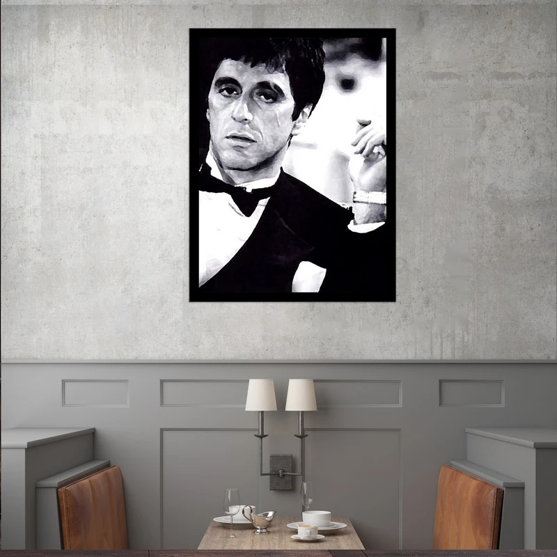 تابلو بکلیت طرح مشاهیر سینمای جهان آل پاچینو مدل قاب شاسی B-S9699