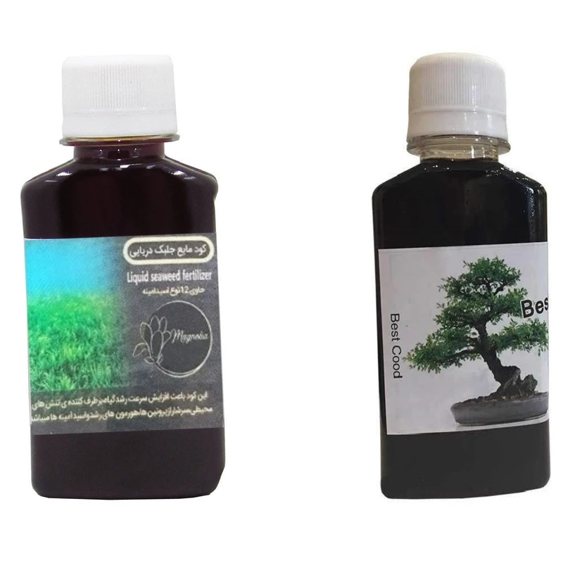 کود مایع جلبک دریایی و کود بن سای مدل raw material حجم 120 میلی لیتر بسته 2 عددی