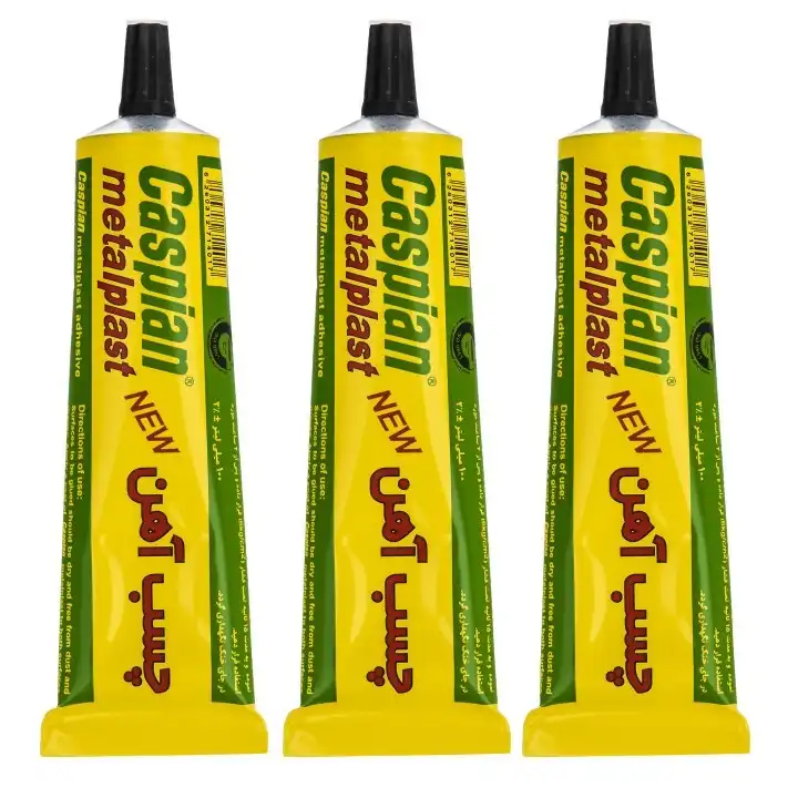 چسب آهن کاسپین مدل METAL NEW حجم 100 میلی لیتر بسته 3 عددی