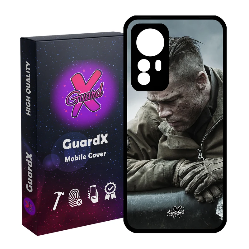 کاور گارد ایکس طرح Brad Pitt مدل Glass10134 مناسب برای گوشی موبایل شیائومی Redmi Note 12S