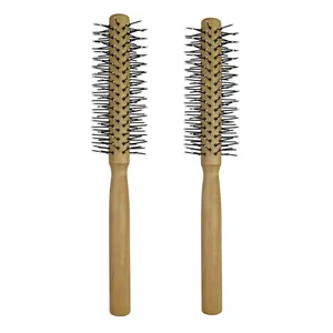 شانه مو طرح گرد چوبی‌ مدل BET-ETERNA مجموعه 2 عددی