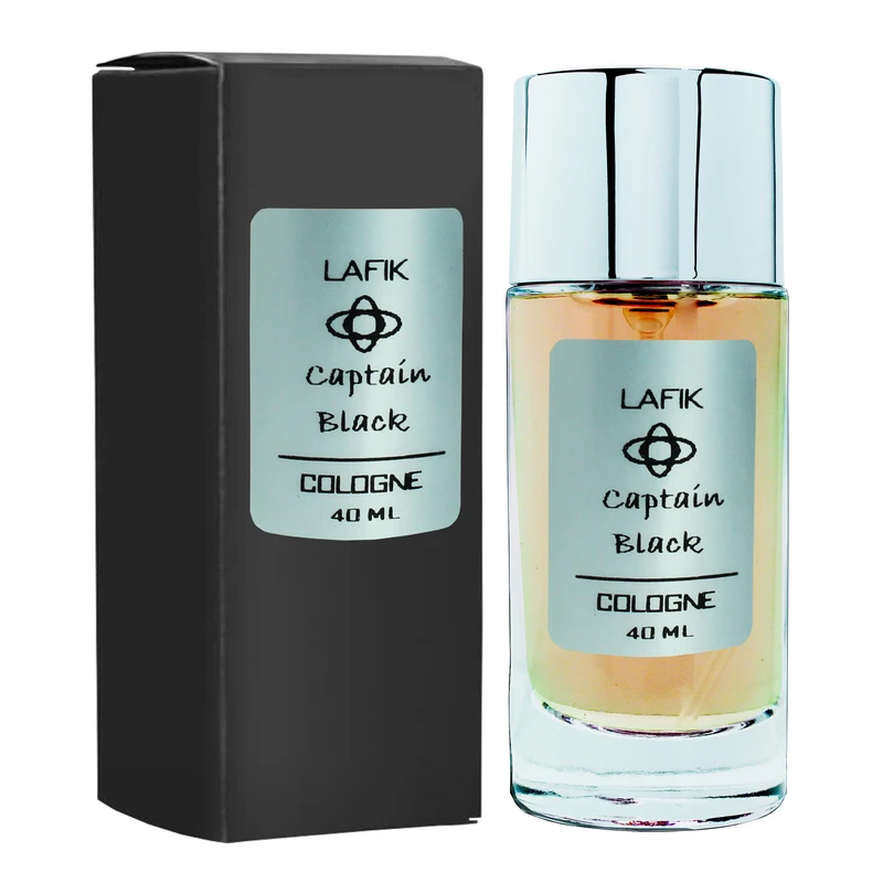 ادو پرفیوم مردانه لافیک مدل Captain Black با رایحه گرم و شیرین حجم 40 میلی لیتر