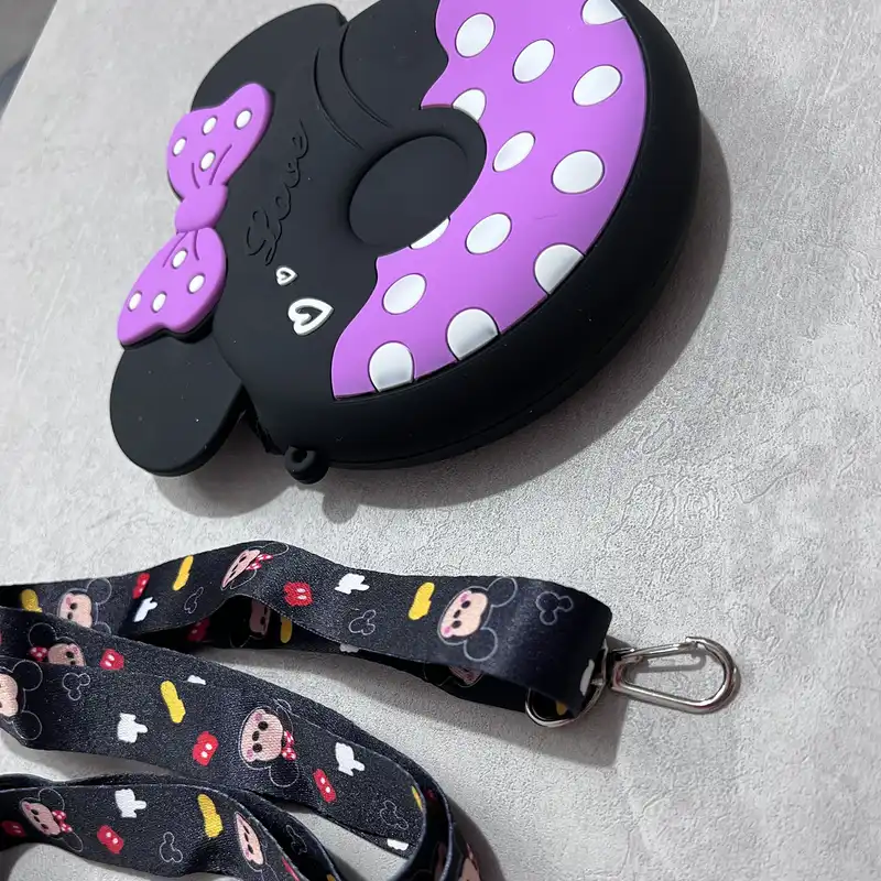 کیف رودوشی بچگانه مدل فانتزی سیلیکونی طرح دونات میکی موس