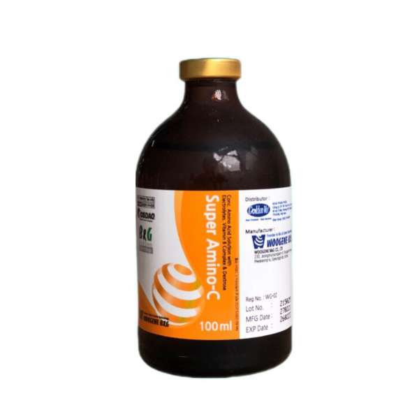 مکمل تقویتی حیوانات ووژن بی اند جی مدل سوپر آمینو سی حجم 100 میلی لیتر مکمل تقویتی حیوانات ووژن بی اند جی مدل سوپر آمینو سی حجم 100 میلی لیتر