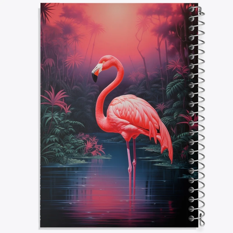 دفتر مشق 50 برگ خندالو طرح فلامینگو کد F2684