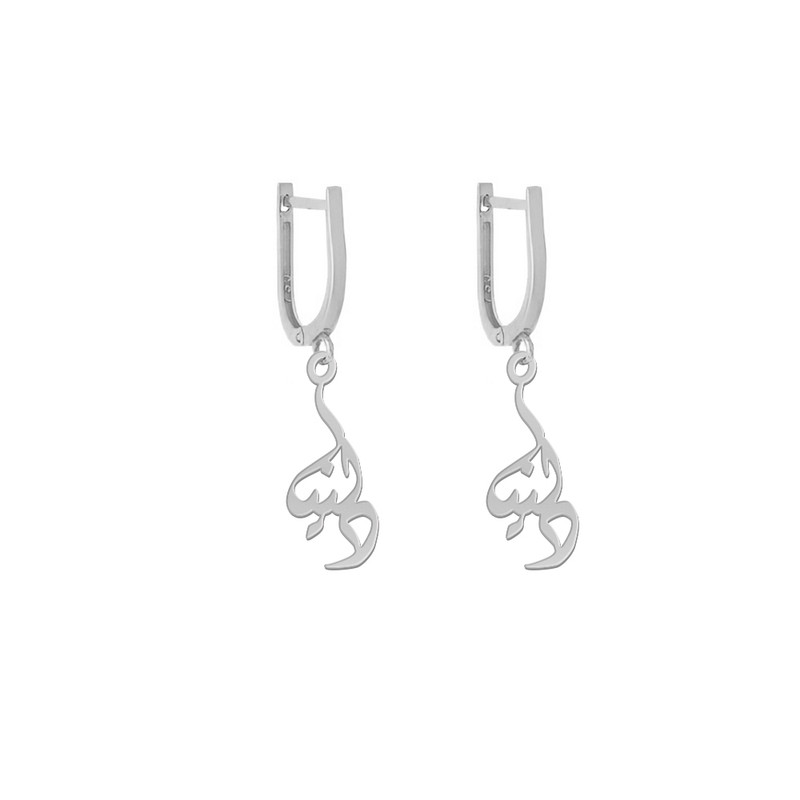 گوشواره نقره زنانه لیردا مدل اسم دلنیا gosh sss 67 گوشواره نقره زنانه لیردا مدل اسم دلنیا gosh sss 67