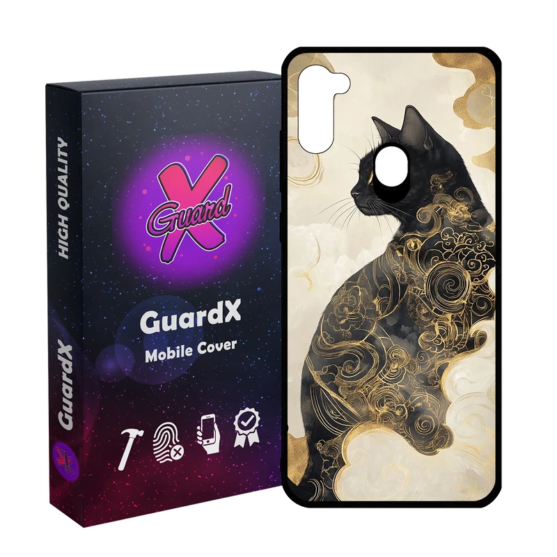 کاور گارد ایکس طرح گربه مدل Glass10805 مناسب برای گوشی موبایل سامسونگ Galaxy A11/M11