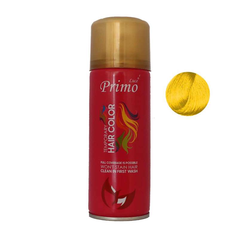 اسپری رنگ مو پریمو لوسی مدل 02 حجم 150 میلی لیتر رنگ طلایی اسپری رنگ مو پریمو لوسی مدل 02 حجم 150 میلی لیتر رنگ طلایی