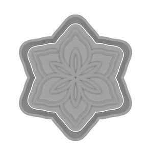 مهر شیرینی پزی مدل گل شش پر کد H03