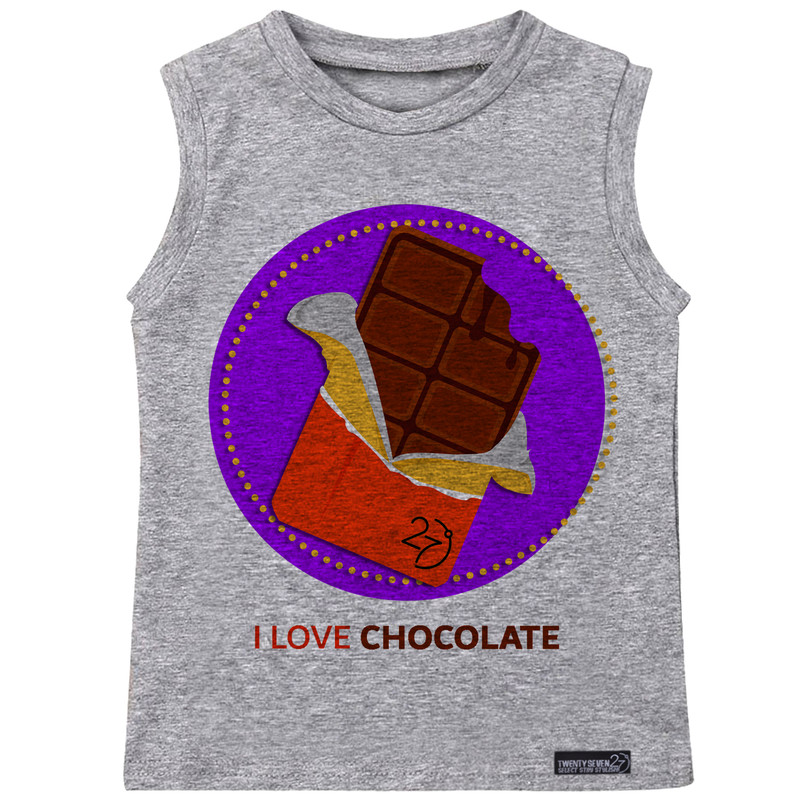 تاپ پسرانه 27 مدل I Love Chocolate کد MH43